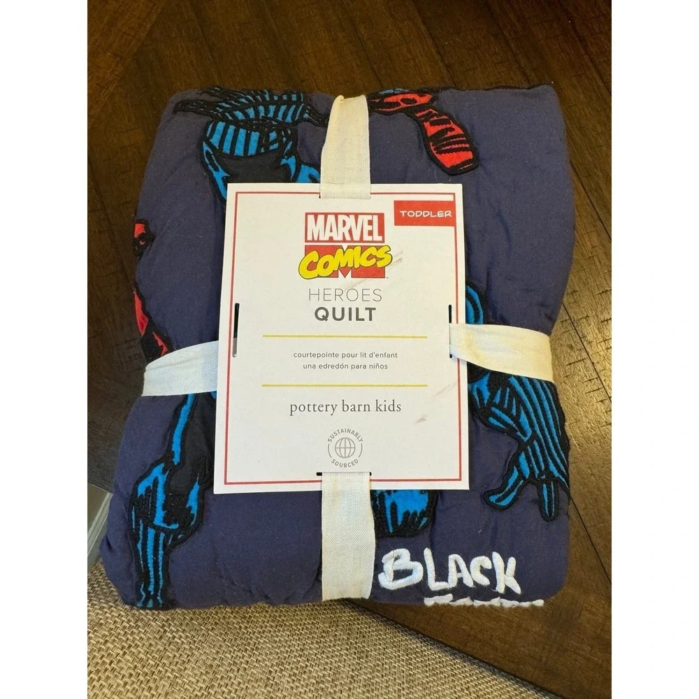 Pottery Barn Kids Marvel Heroes Quilt Superhero Advengers Toddler 36